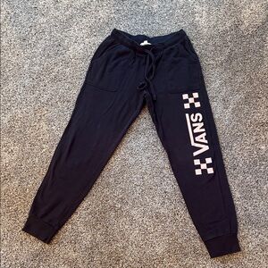 Vans Black Sweatpants with Logo